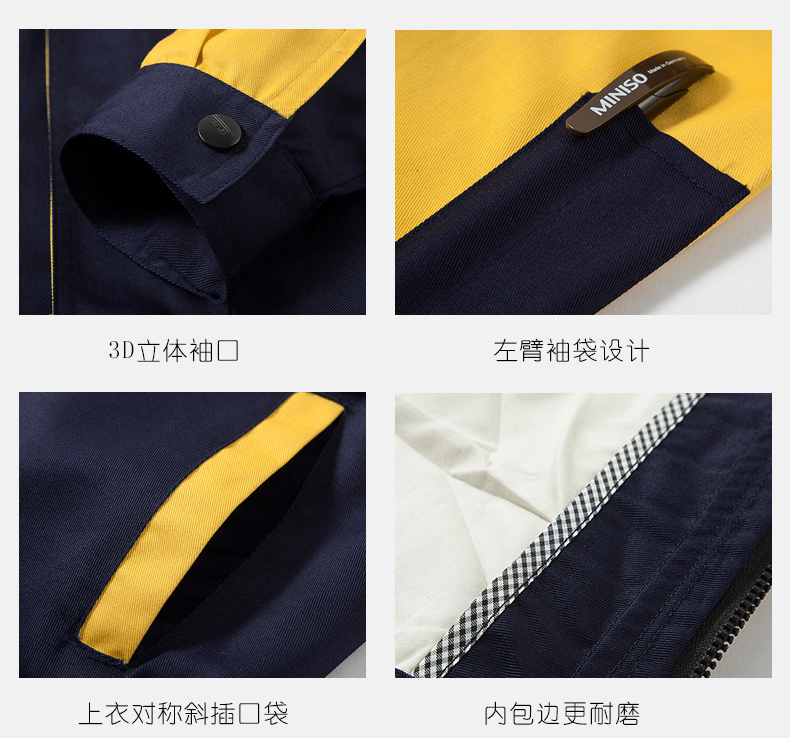 工作服袖口、口袋細(xì)節(jié)展示
